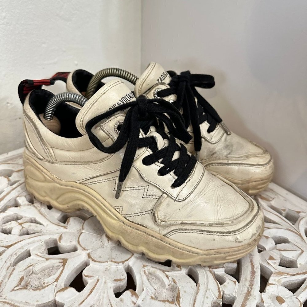 Zadig & Voltaire Blaze Leather Dad Sneakers